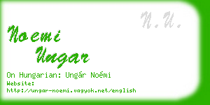 noemi ungar business card
